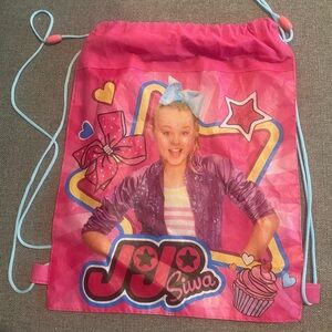 JoJo Siwa Pink and Blue Starry Drawstring Cinchsack